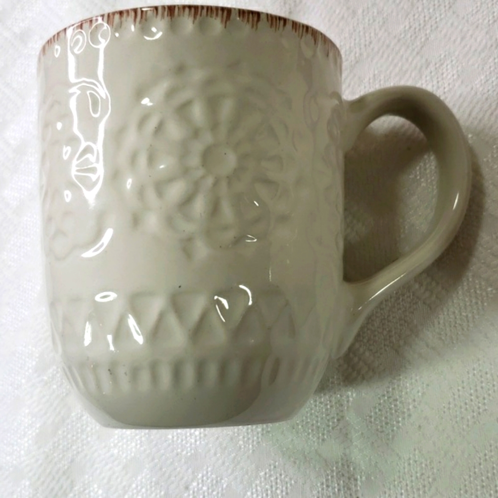 Pfaltzgraff Chateau mug & bowl cream brown - Picture 2 of 8
